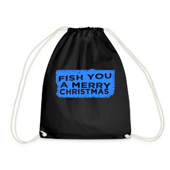 vacances en bord de mer bande dessinée pêche drôle tige axie - Sac de sport léger - noir - Devant