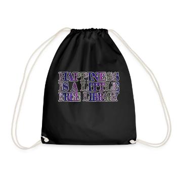 Humor Gift Idea Comics Green Book Lover Book Fan - Drawstring Bag - black - Front