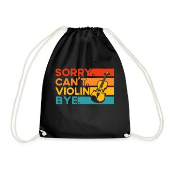Orchestra Violinist Gift - Drawstring Bag - black - Front