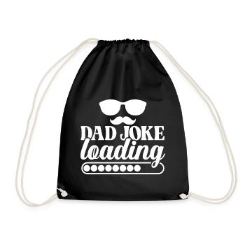 Dad Joke Loading - Turnbeutel - Schwarz - Vorne