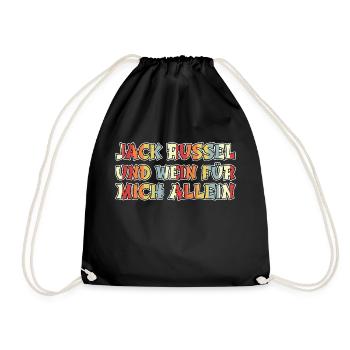 Alcoholic Wine Festival Wine spritzer Great Dane - Drawstring Bag - black - Front