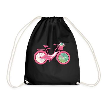 Cycling Cycling Cyclists Cyclists Cycling - Drawstring Bag - black - Front