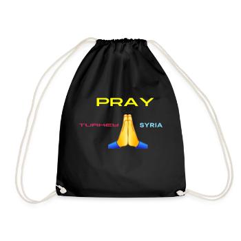 Prière pour la Turquie et la Syrie - Sac de sport léger - noir - Devant