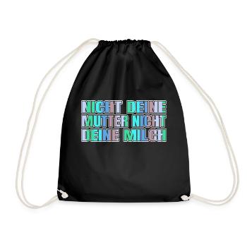 weihnachten pro vegan geek vegan lustig bday - Turnbeutel - Schwarz - Vorne