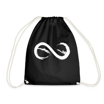 Natation à l'infini - Sac de sport léger - noir - Devant