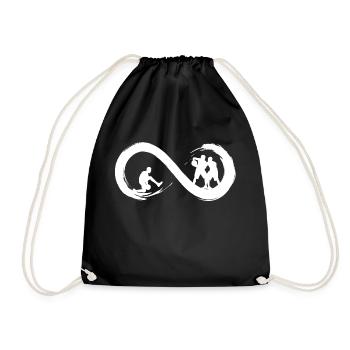 Basketball to infinity - Drawstring Bag - black - Front