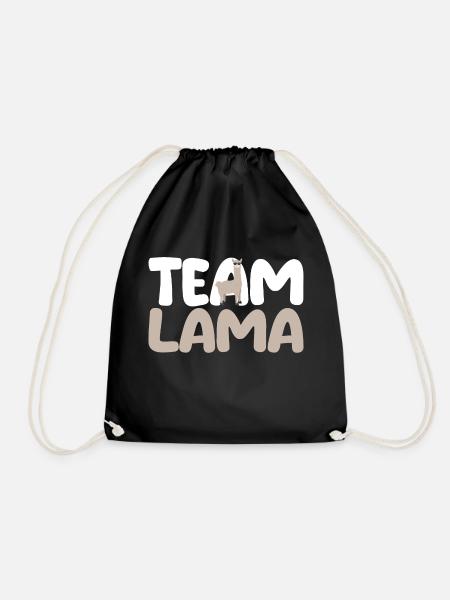Team Lama - Turnbeutel - Schwarz