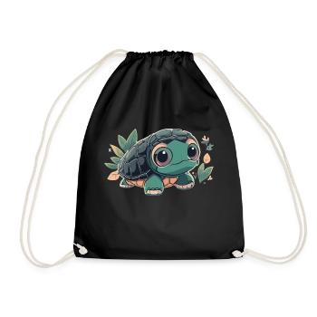 Tortue - Sac de sport léger - noir - Devant