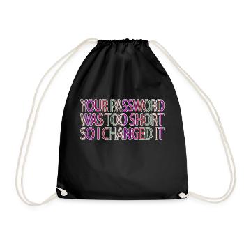 anonymous mask joke gift hacker but i do jokes - Turnbeutel - Schwarz - Vorne