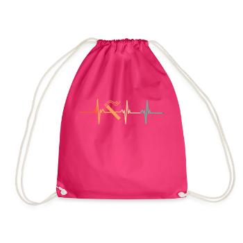 Battement de cœur Cigarette - Sac de sport léger - fuchsia - Devant