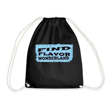 breakthrough birthday present curiosity statement - Drawstring Bag - black - Front