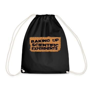 blagues tutoriels de pâtisserie découvertes scientifiques stem - Sac de sport léger - noir - Devant