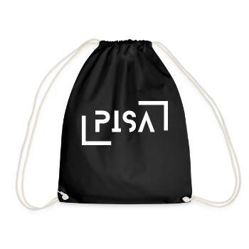 Pisa - Drawstring Bag - black - Front