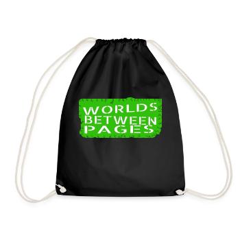 birthday present idea quote reading culture - Drawstring Bag - black - Front