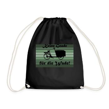 Pas de pitié pour le veau, vélo cargo - Sac de sport léger - noir - Devant