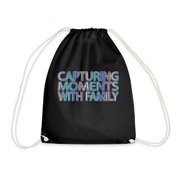 Photographie de portrait de cadeau d’anniversaire - Sac de sport léger - noir - Devant