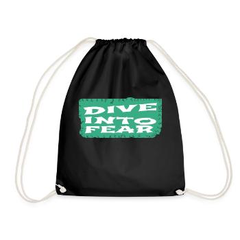 Boldness Cultivating Courage Adventure Activities - Drawstring Bag - black - Front