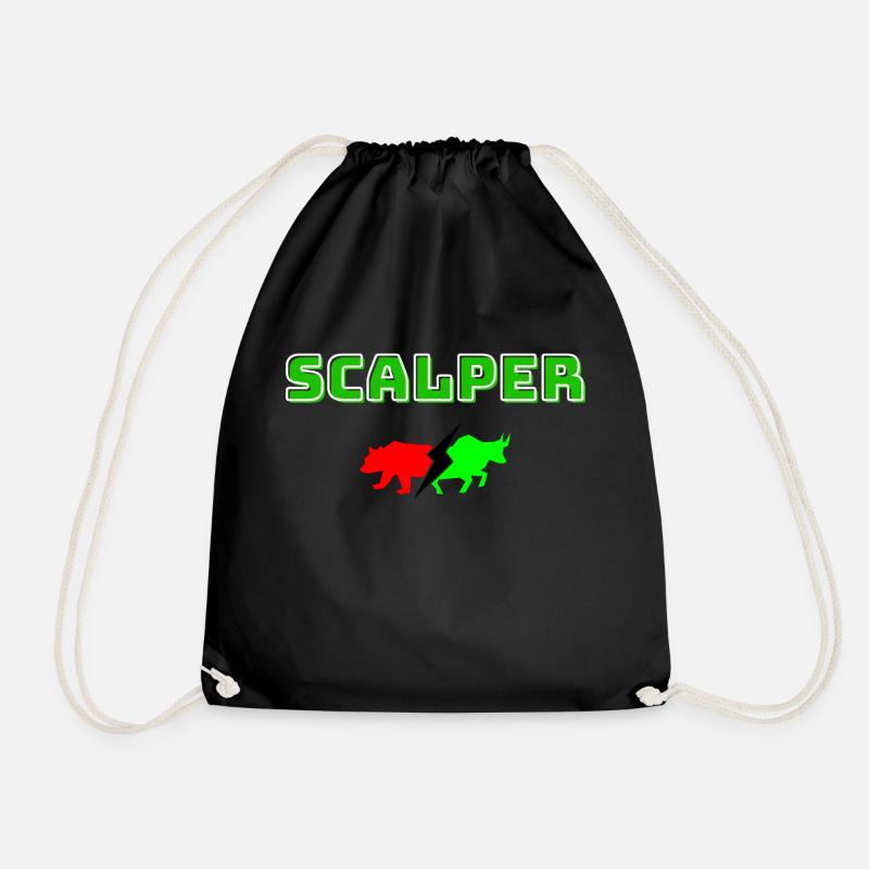 Scalper Trader Geschenkidee online T-Shirt shoppen - Turnbeutel - Schwarz