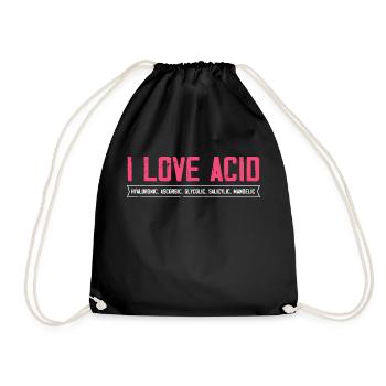 I Love Acid Skin Injecting Tox Facialist - Drawstring Bag - black - Front