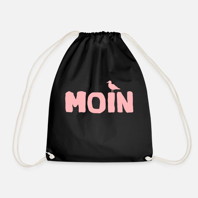 Moin die Möwe local Edition - Turnbeutel - Schwarz