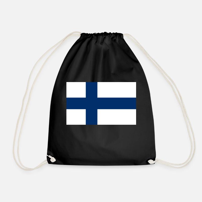 Finnland - Turnbeutel - Schwarz