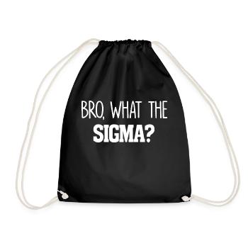 Bro Ce que le Sigma Funny Kids Teens Youth Saying - Sac de sport léger - noir - Devant
