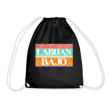 Labuan Bajo, Indonesia - Drawstring Bag - black - Front