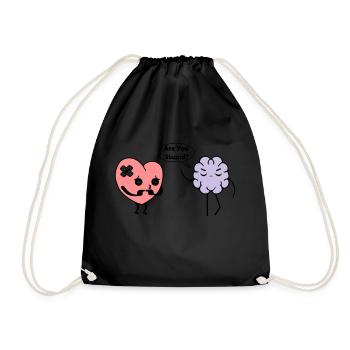 Learn Heart - Drawstring Bag - black - Front