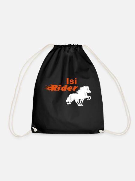 Isi Rider - Drawstring Bag - black