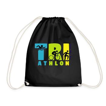 triathlon - Turnbeutel - Schwarz - Vorne