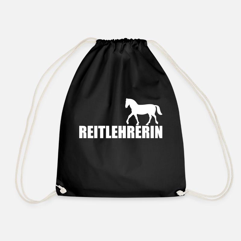 Reitlehrerin - Turnbeutel - Schwarz
