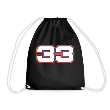 Max 33 - Drawstring Bag - black - Front