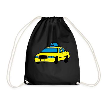 Taxi - Turnbeutel - Schwarz - Vorne