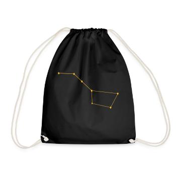 Big Dipper Constellation - Drawstring Bag - black - Front