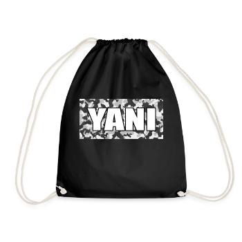 YANI nom arabe turc camouflage - Sac de sport léger - noir - Devant