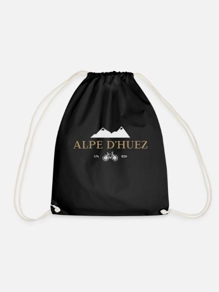 Alpe D'Huez - Turnbeutel - Schwarz
