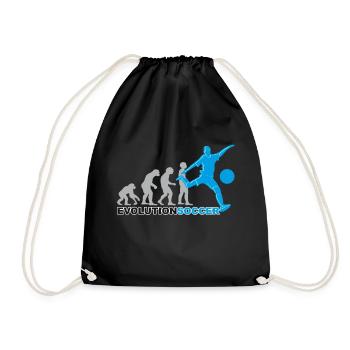 Football, joueur de football, soccer, évolution - Sac de sport léger - noir - Devant