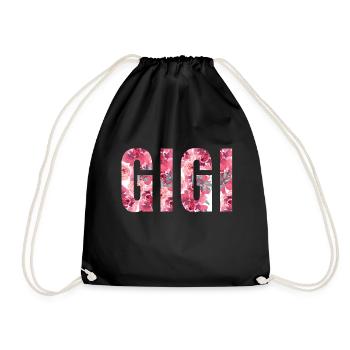 GIGI. GRANDMA - Drawstring Bag - black - Front