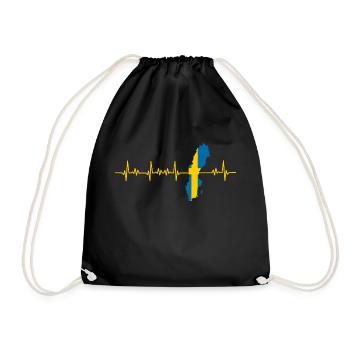 Health workers Sweden - Drawstring Bag - black - Front