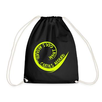 Ce qui se passe autour vient autour - Sac de sport léger - noir - Devant