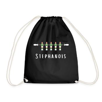 Stephanois pour toujours Allez les verts babyfoot - Sac de sport léger - noir - Devant