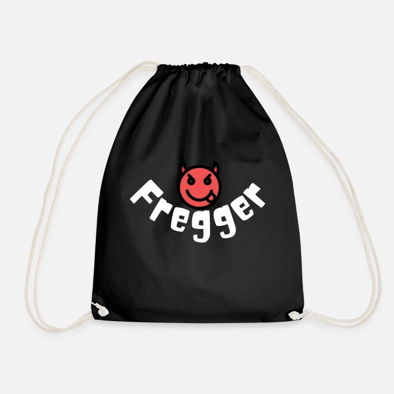 Fregger-Motiv - Turnbeutel - Schwarz