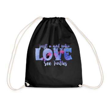 Ocean Sublimation - Drawstring Bag - black - Front