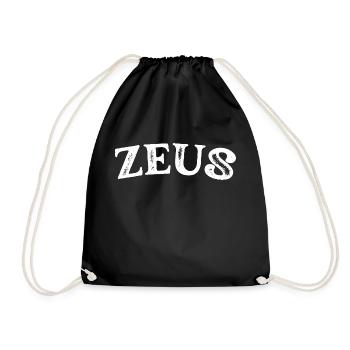 ZEUS usé vintage - Sac de sport léger - noir - Devant