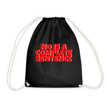 Non est une phrase complète 13 - Sac de sport léger - noir - Devant