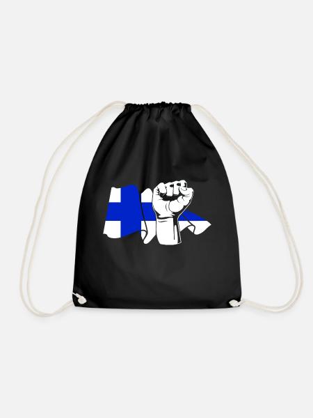 Faust Finne Finnland - Turnbeutel - Schwarz