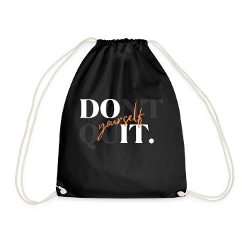 Do it Yourself cadeau sport - Sac de sport léger - noir - Devant