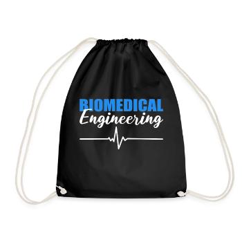 Biomedical Engineering Engineering Student Gift - Drawstring Bag - black - Front