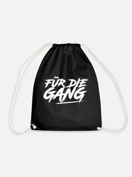 Für die Gang Design - Turnbeutel - Schwarz