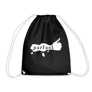 Perfect - Drawstring Bag - black - Front